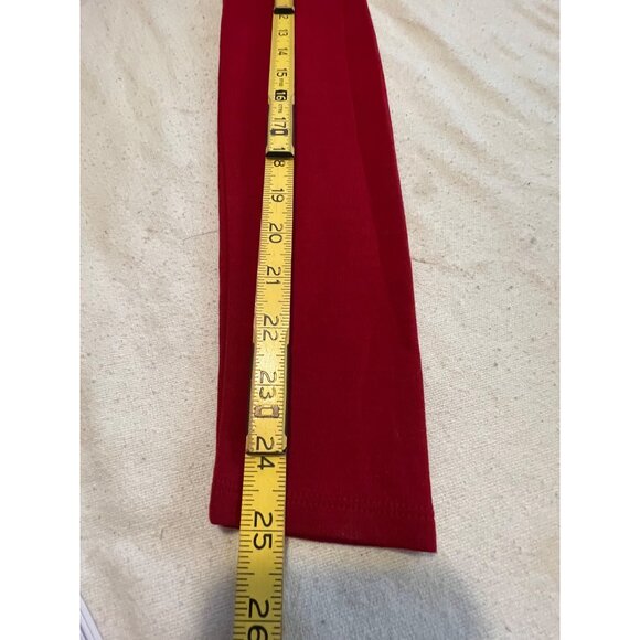 Ann Taylor Size 6 Red Dress Body Con Hidden Side Zip Long Sleeves Foe wrap skirt - Picture 16 of 16